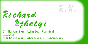 richard ujhelyi business card